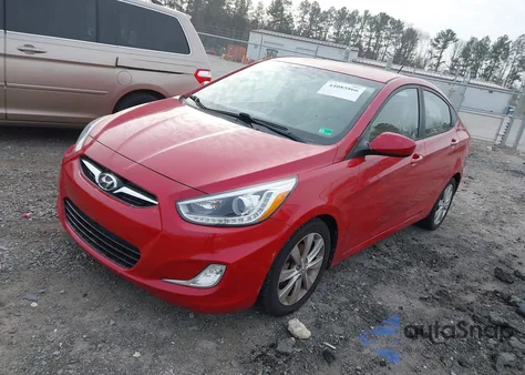 2014 Hyundai Accent Gls из США, поврежденный, VIN KMHCU4AE1EU597433